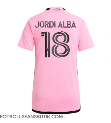 Inter Miami Jordi Alba #18 Replika Hemmatröja Damer 2024-25 Kortärmad